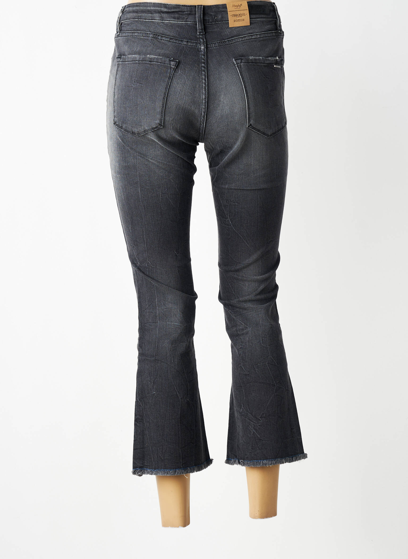 Jeans bootcut taille normale taille normale gris MARYLEY femme