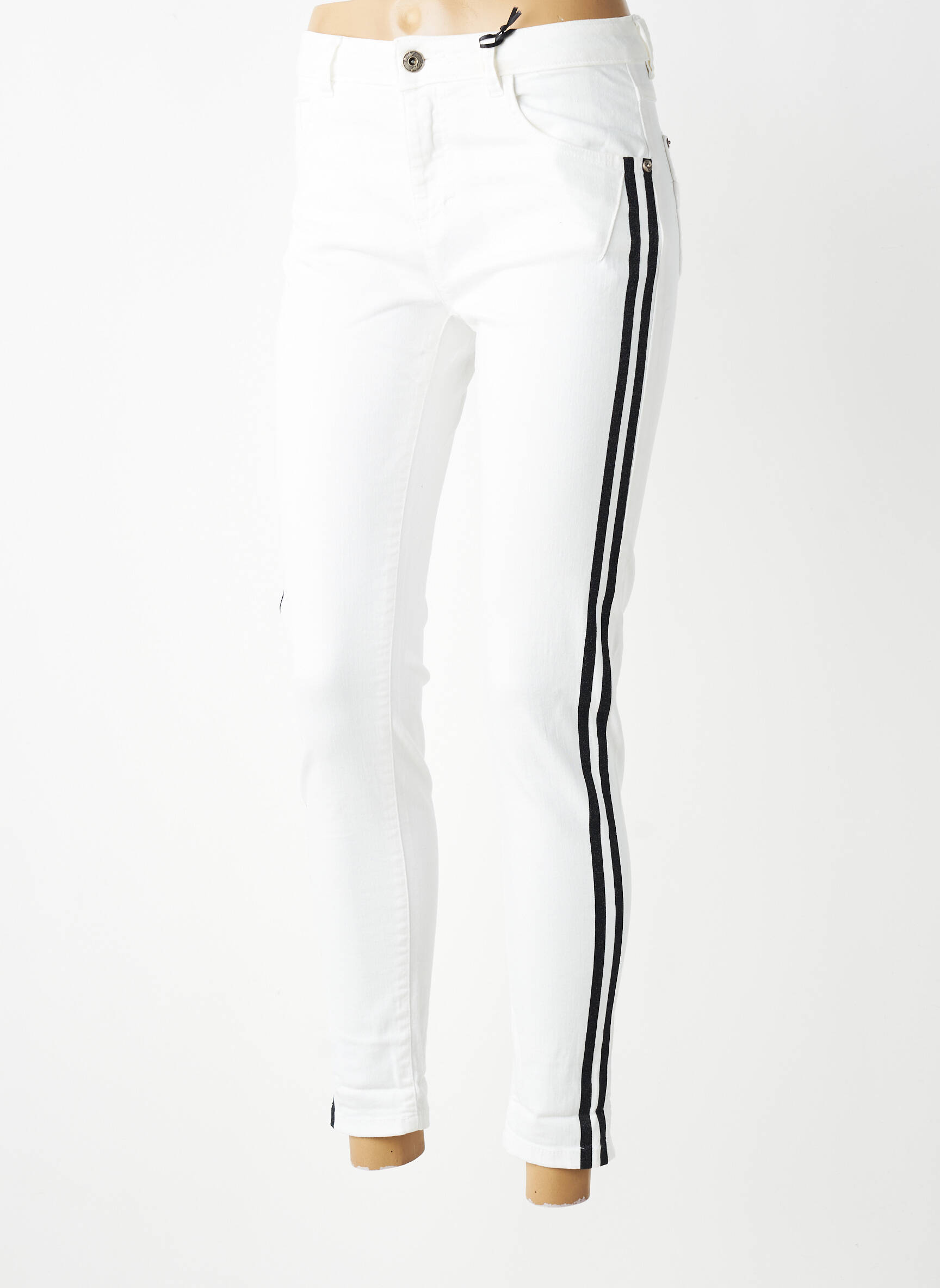 Jeans skinny taille normale taille normale blanc MARYLEY femme