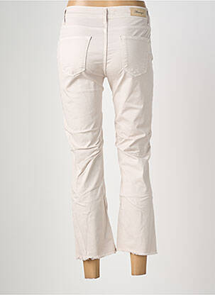 Pantalon 7/8 stretch taille normale beige ALMANEGRA femme