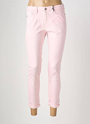 Pantalon slim stretch taille normale rose MARYLEY femme
