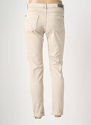Pantalon slim taille élastique taille normale beige MARYLEY femme