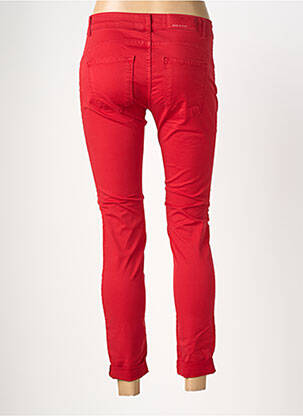 Pantalon 7/8 stretch taille normale rouge ALMANEGRA femme