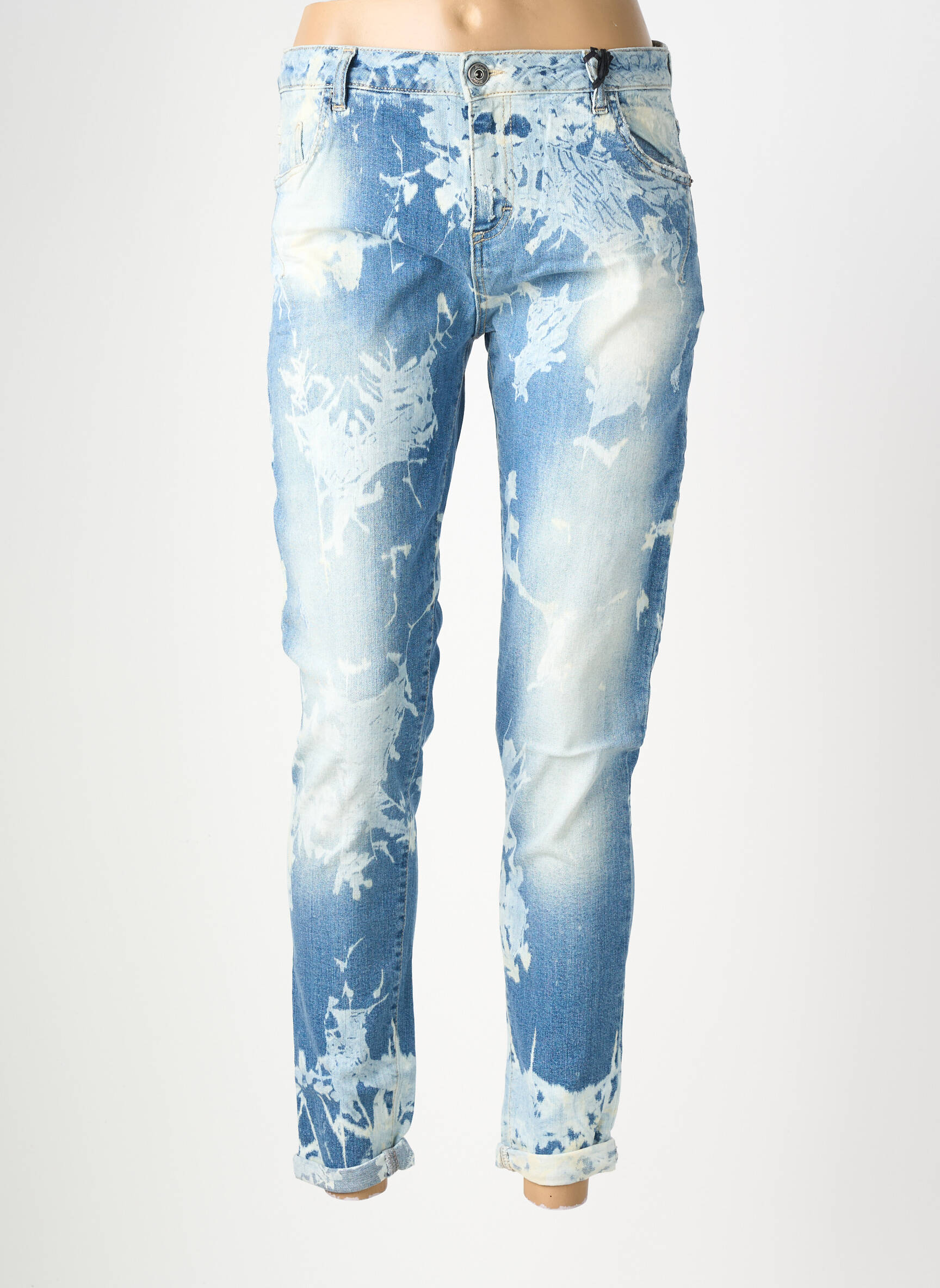 Jeans coupe slim taille normale taille normale bleu MARYLEY femme