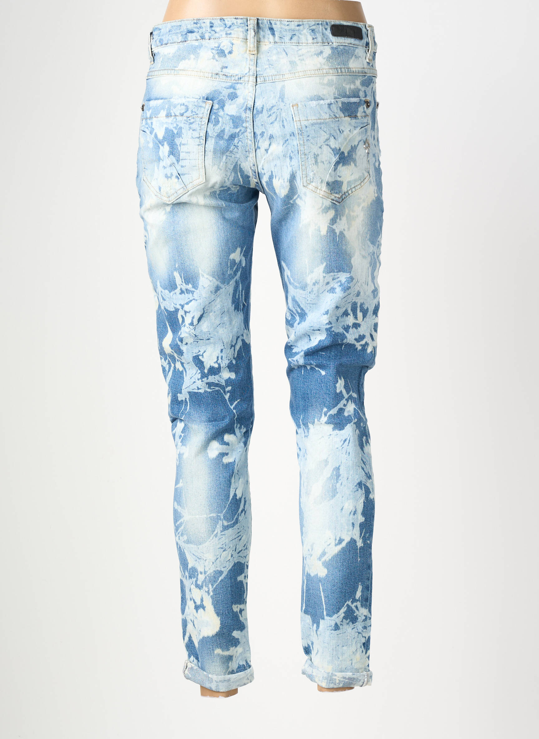 Jeans coupe slim taille normale taille normale bleu MARYLEY femme