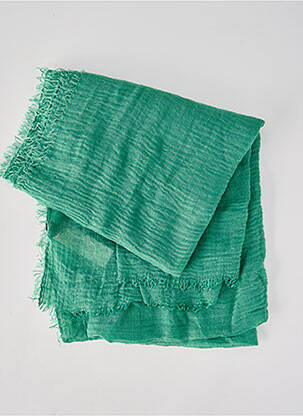 Foulard coutures renforcées vert ANTONELLO SERIO femme