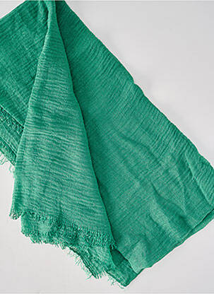 Foulard coutures renforcées vert ANTONELLO SERIO femme