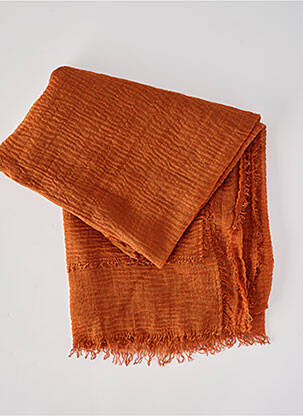 Foulard coutures renforcées marron ANTONELLO SERIO femme
