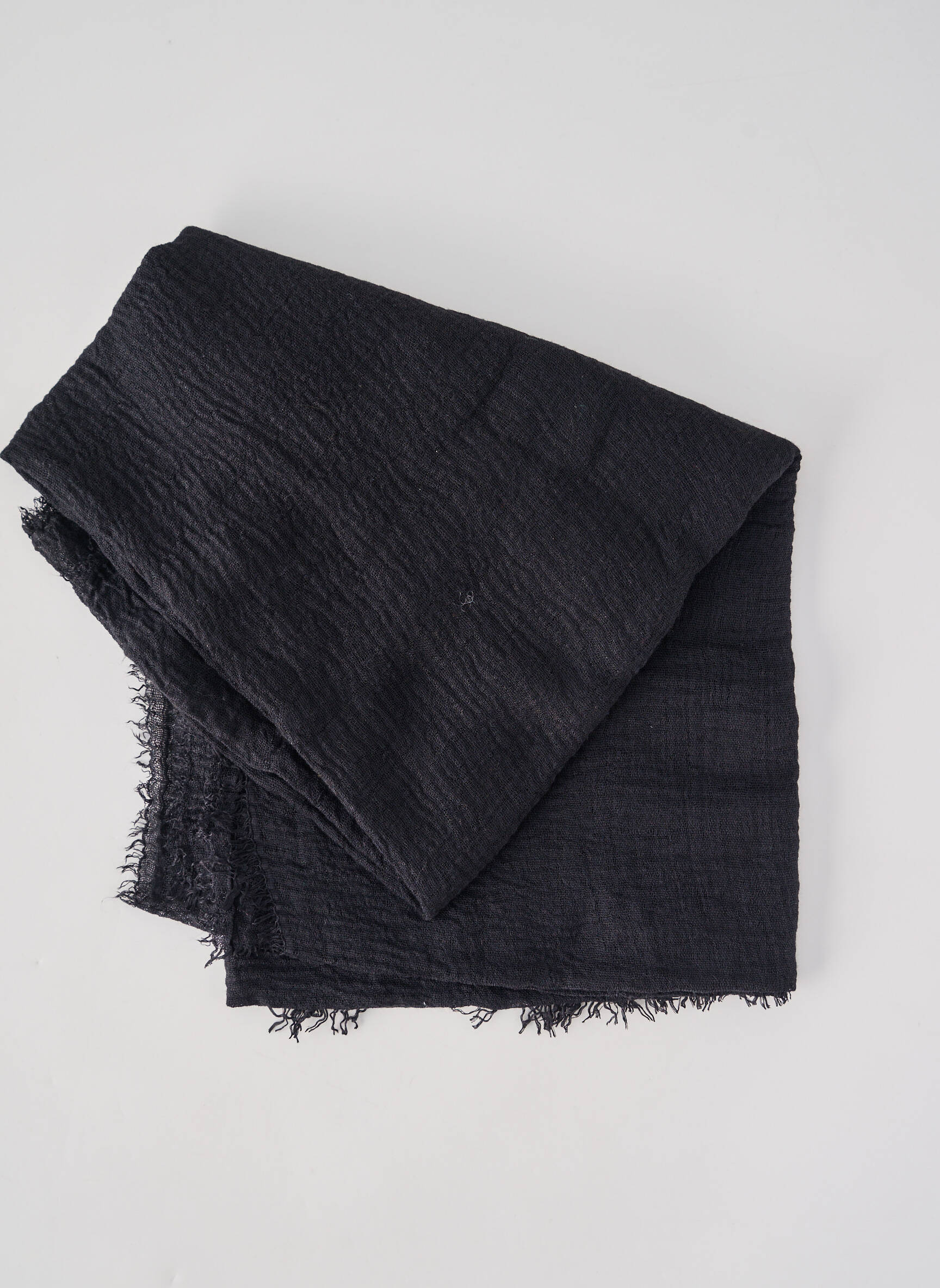 Foulard coutures renforcées noir ANTONELLO SERIO femme