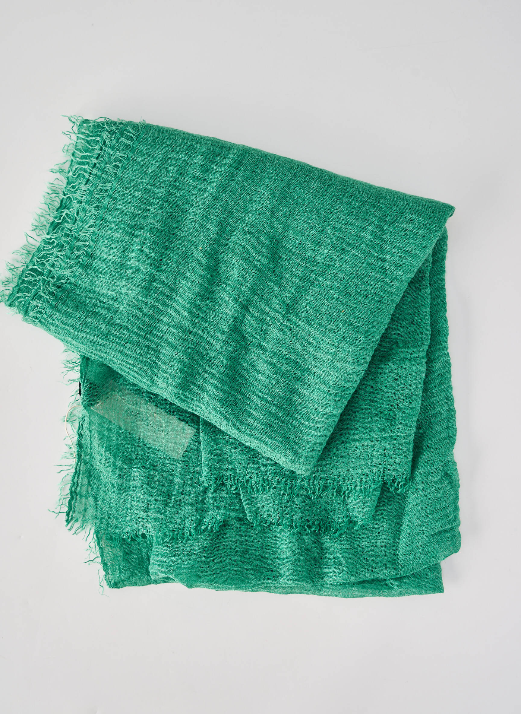 Foulard coutures renforcées vert ANTONELLO SERIO femme