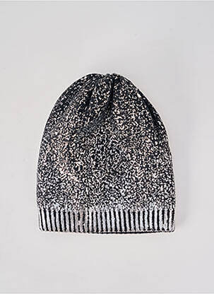 Bonnet stretch argent ANTONELLO SERIO femme