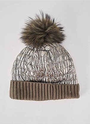 Bonnet stretch vert ANTONELLO SERIO femme