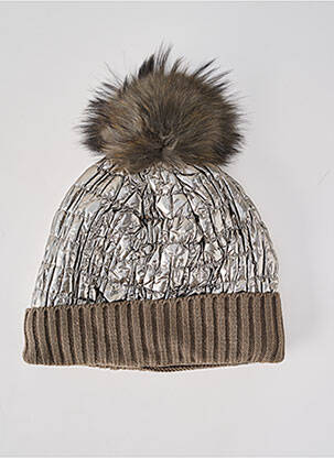 Bonnet stretch vert ANTONELLO SERIO femme