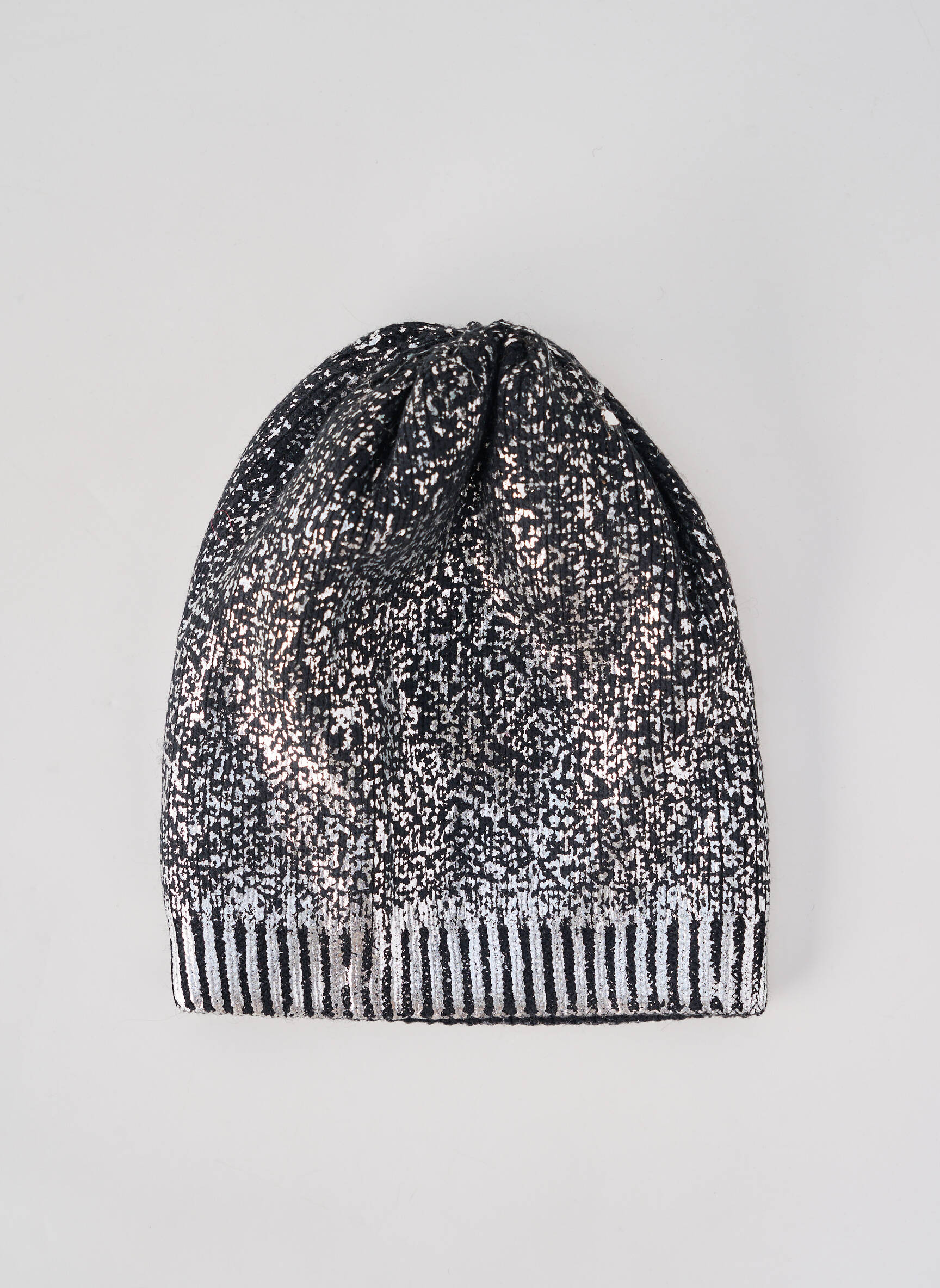 Bonnet stretch argent ANTONELLO SERIO femme