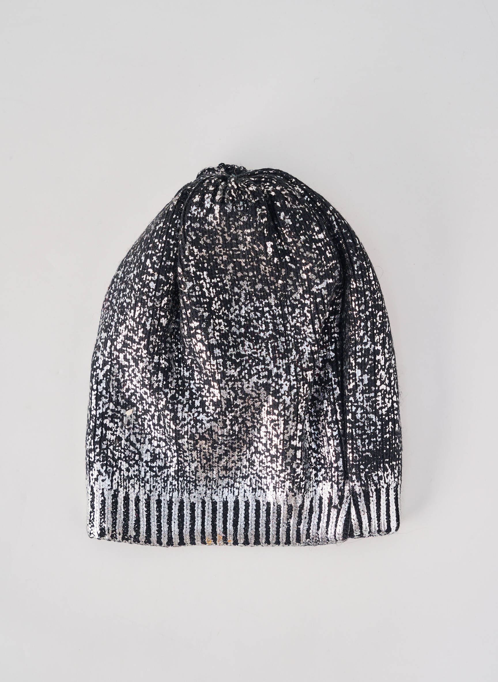 Bonnet stretch argent ANTONELLO SERIO femme