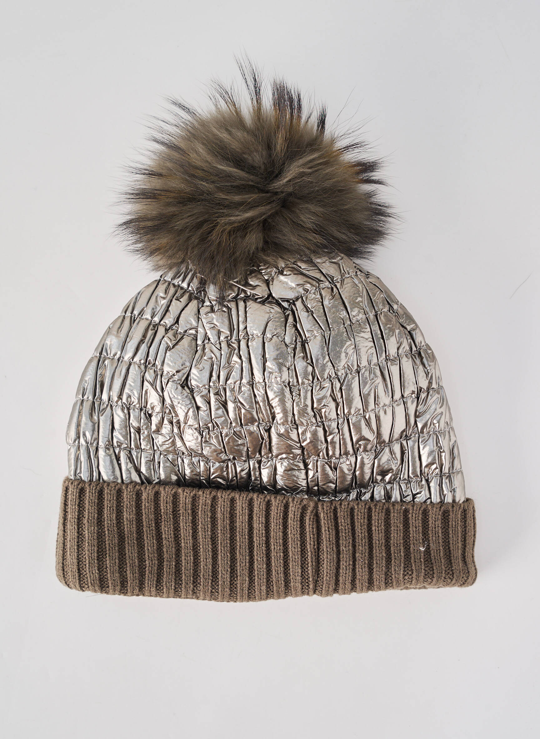 Bonnet stretch vert ANTONELLO SERIO femme