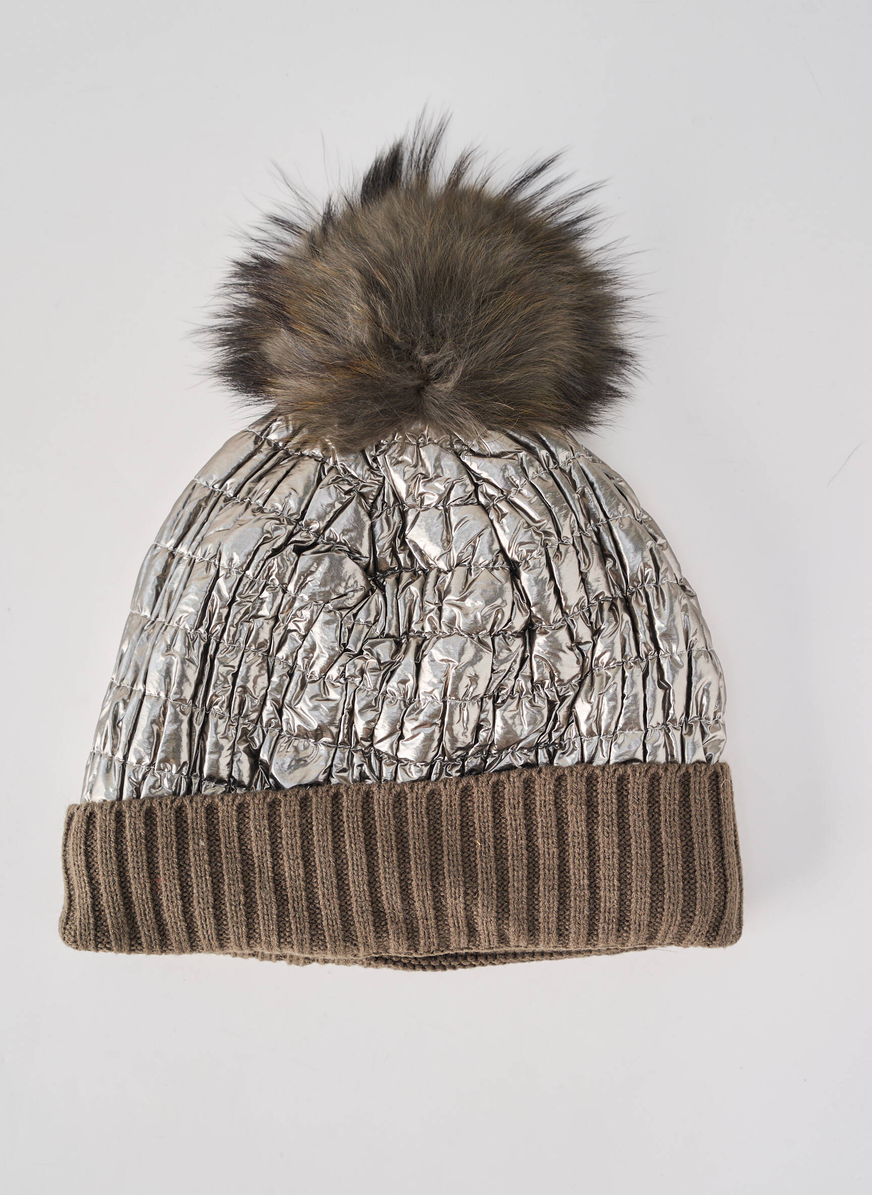 Bonnet stretch vert ANTONELLO SERIO femme