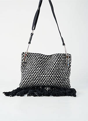 Sac doublure textile forme rectangulaire noir ANTONELLO SERIO femme