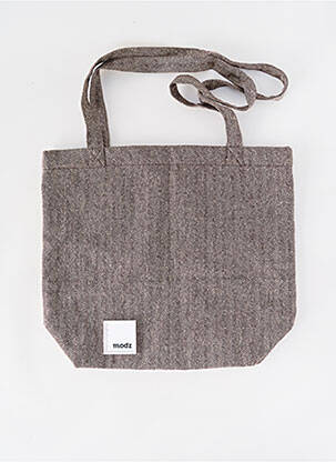 Sac doublure textile forme shopping marron CHARLIE JOE femme