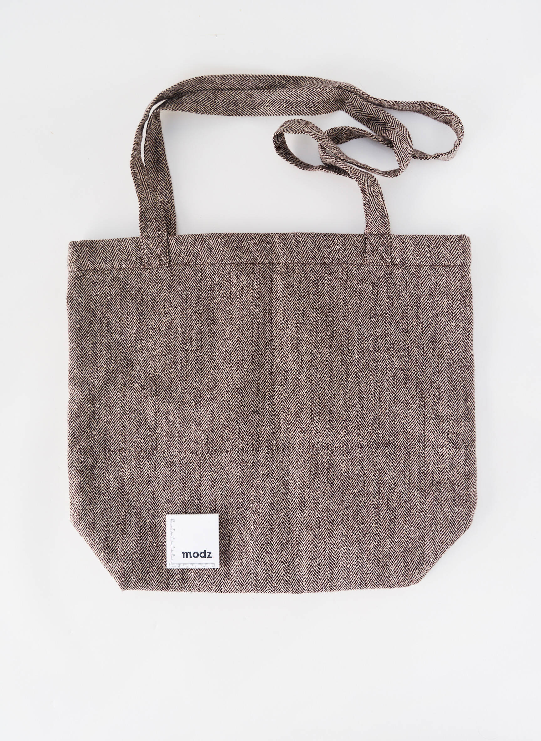 Sac doublure textile forme shopping marron CHARLIE JOE femme