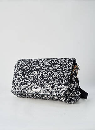 Sac fermeture zippée forme rectangulaire noir ANTONELLO SERIO femme