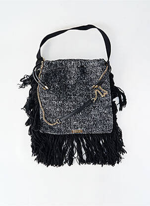 Sac doublure textile forme rectangulaire noir ANTONELLO SERIO femme