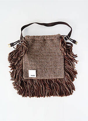 Sac doublure textile forme rectangulaire marron ANTONELLO SERIO femme