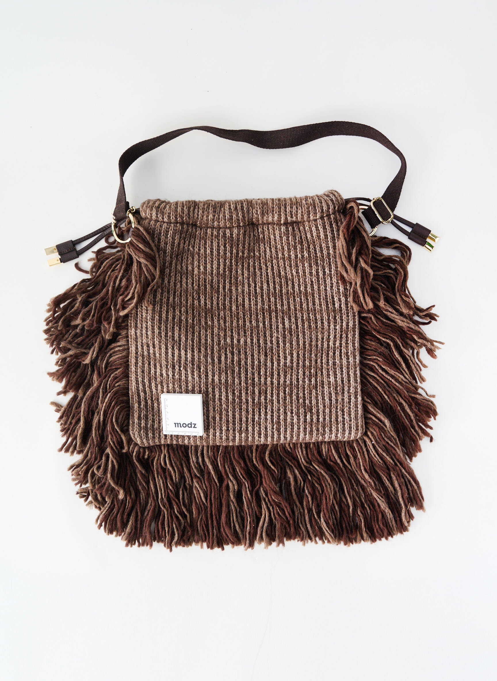 Sac doublure textile forme rectangulaire marron ANTONELLO SERIO femme