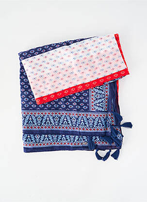 Foulard tissage popeline bleu PEPE JEANS femme
