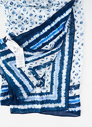 Foulard tissage popeline bleu PEPE JEANS femme
