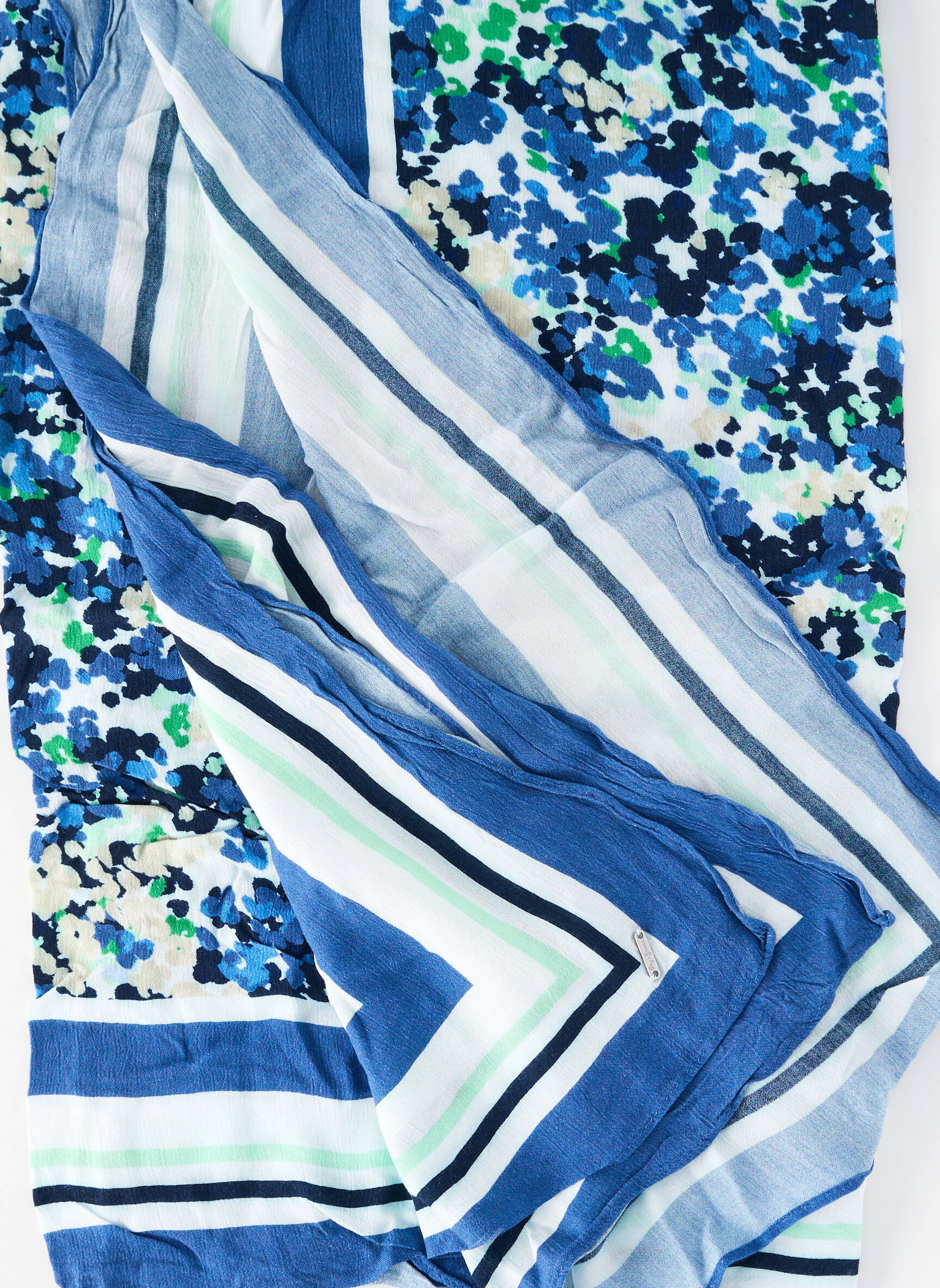 Foulard tissage popeline bleu PEPE JEANS femme