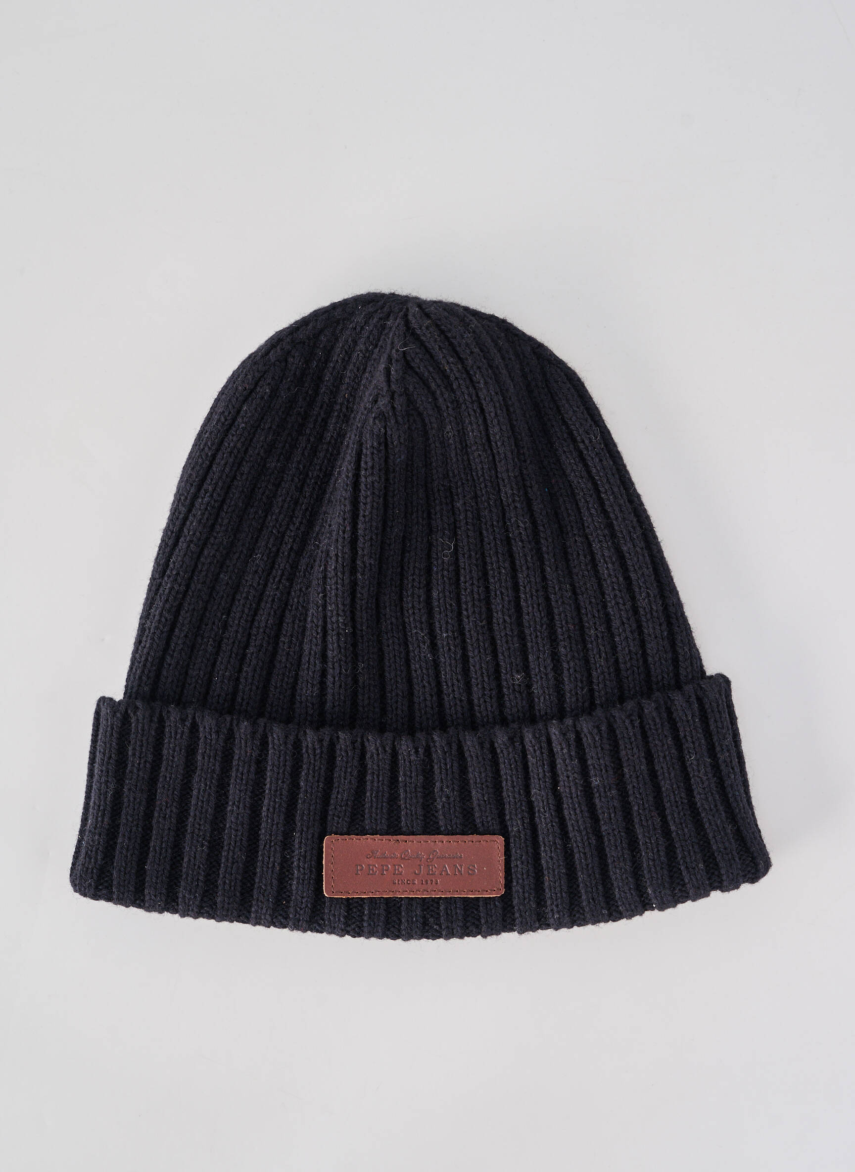 Bonnet maille fine noir PEPE JEANS homme