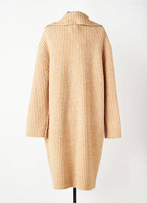 Gilet manches longues coupe cintrée beige YAYA femme
