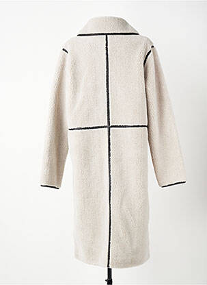 Manteau long coupe cintrée sans capuche gris YAYA femme