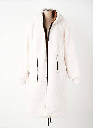 Doudoune manches longues a capuche marron I.CODE (By IKKS) femme