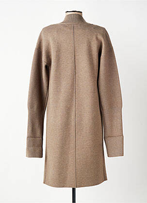 Gilet manches longues stretch marron YAYA femme