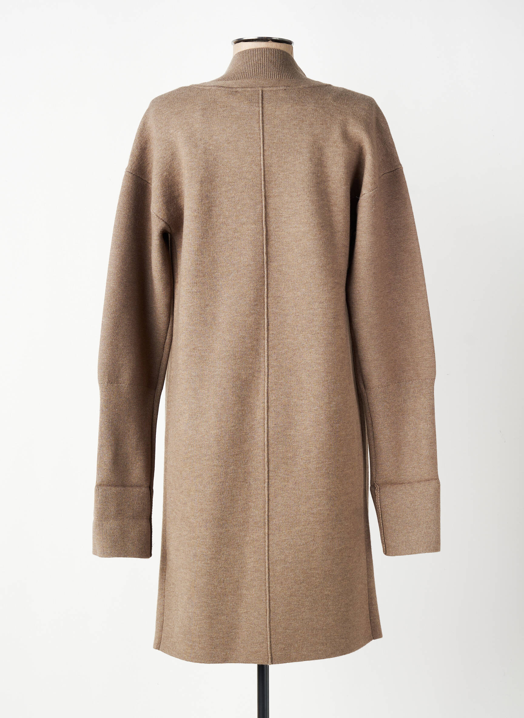 Gilet manches longues stretch marron YAYA femme