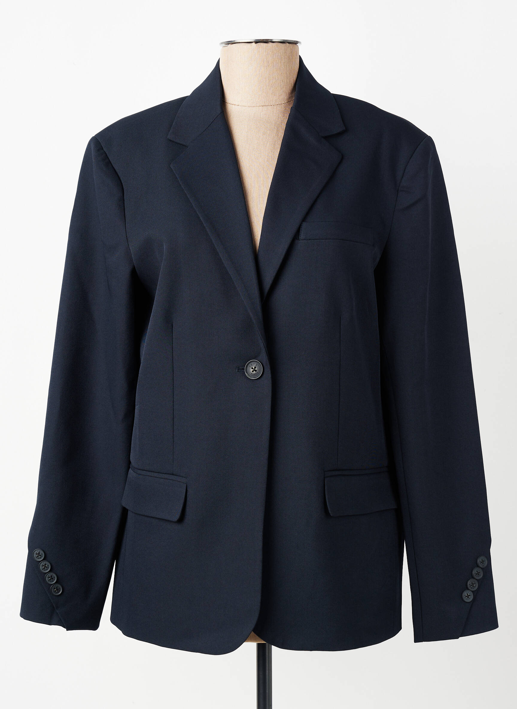 Blazer poches bleu YAYA femme
