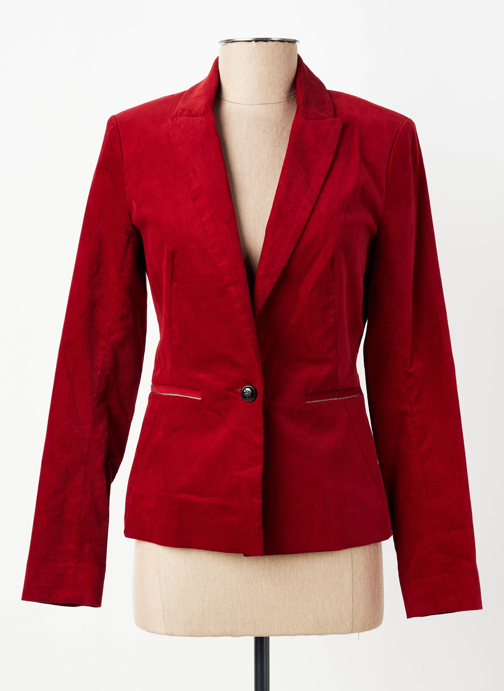 Blazer poches rouge ONE STEP femme
