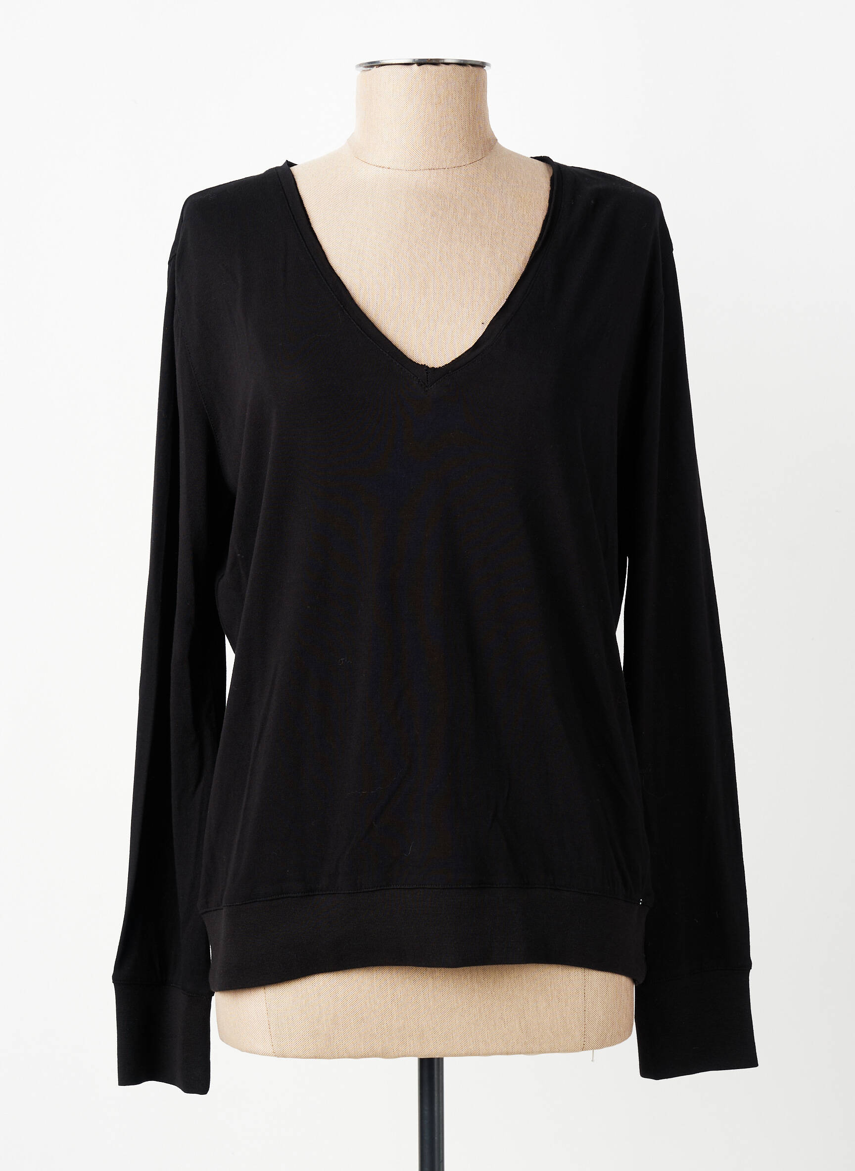 T-shirt manches longues manches longues noir IKKS femme