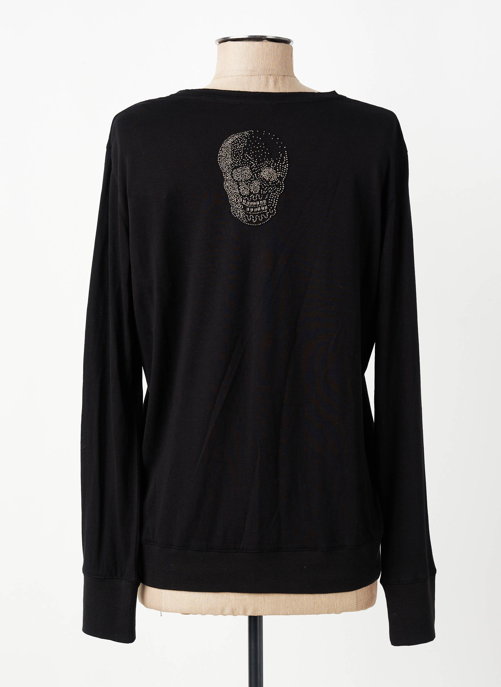 T-shirt manches longues manches longues noir IKKS femme