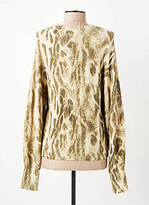 Pull resserrée sur le bas manches longues beige YAYA femme