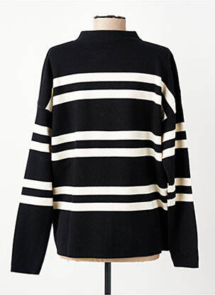 Pull stretch manches longues noir YAYA femme