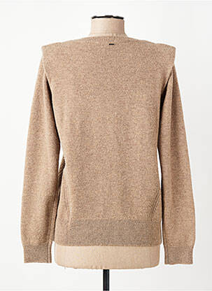 Pull stretch manches longues marron IKKS femme