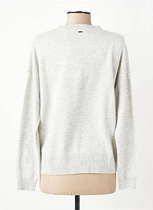 Pull coupe droite manches longues gris IKKS femme