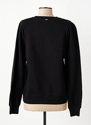 Sweat-shirt stretch manches longues noir IKKS femme