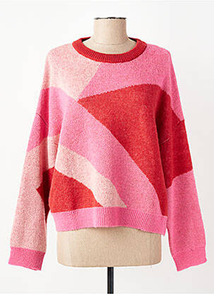 Pull stretch manches longues rouge I.CODE (By IKKS) femme