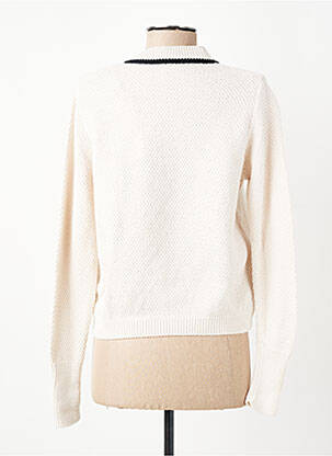 Gilet manches longues col rond blanc I.CODE (By IKKS) femme