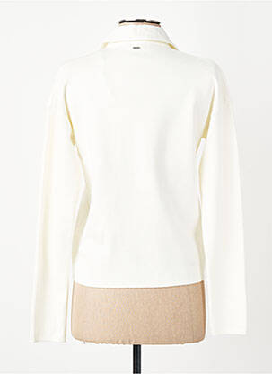 Veste chic fausses poches blanc IKKS femme