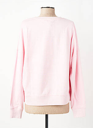 Sweat-shirt stretch manches longues rose FIVE femme