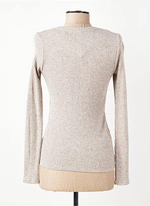 Top manches longues manches longues beige I.CODE (By IKKS) femme